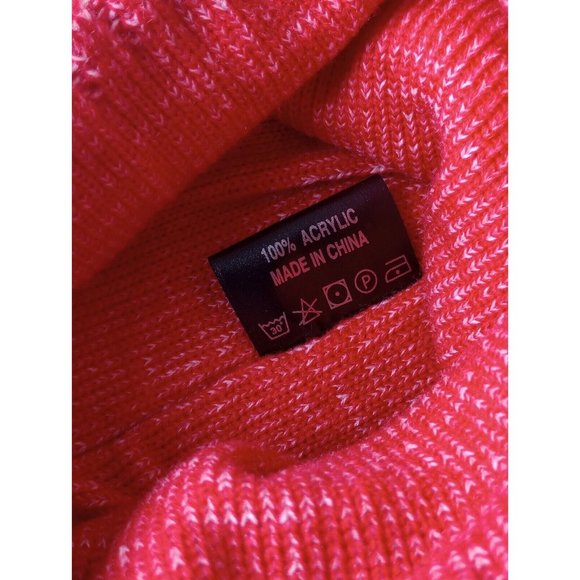 Kansas City Red yellow White Winter Hat Pom style Puff Ball Top Sz Small NWT - Picture 4 of 5